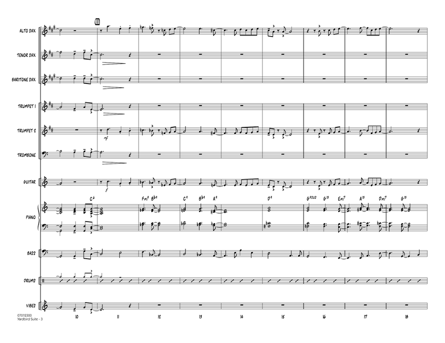 Yardbird Suite - Full Score Jazz Ensemble scores gallery preview page 3