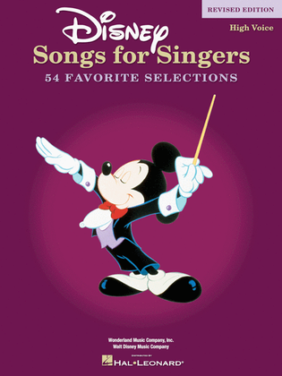 Book cover for Disney Songs for Singers - Revised Edition