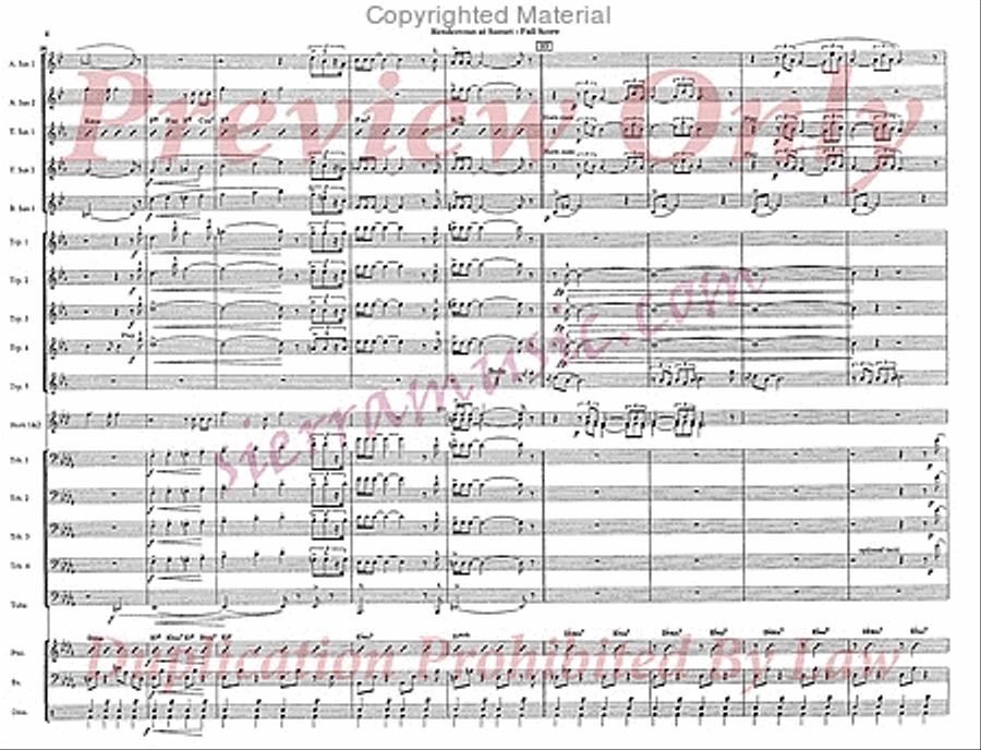 Rendezvous At Sunset Jazz Ensemble scores gallery preview page 5