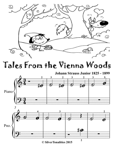 Tales From the Vienna Woods Beginner Piano Sheet Music 2nd Edition