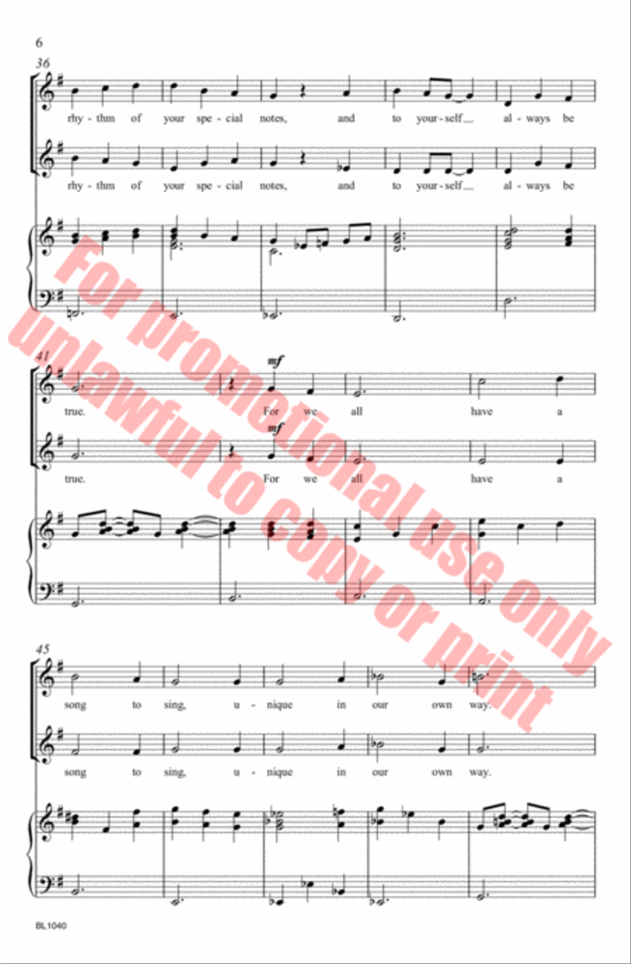 Sing Out a Song! Choir scores gallery preview page 7