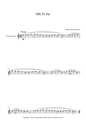 Ode To Joy - Ludwig Van Beethoven (Clarinet)