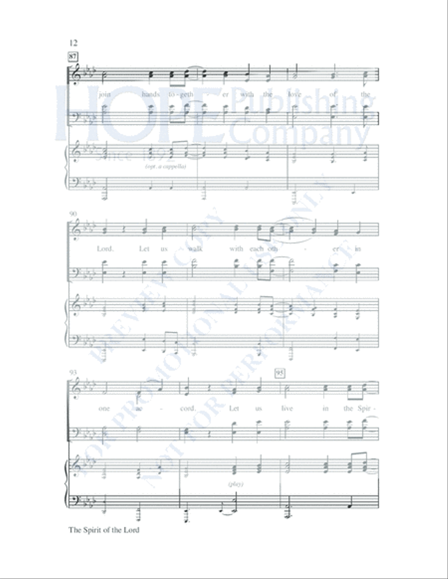 The Spirit of the Lord 4-Part scores gallery preview page 13