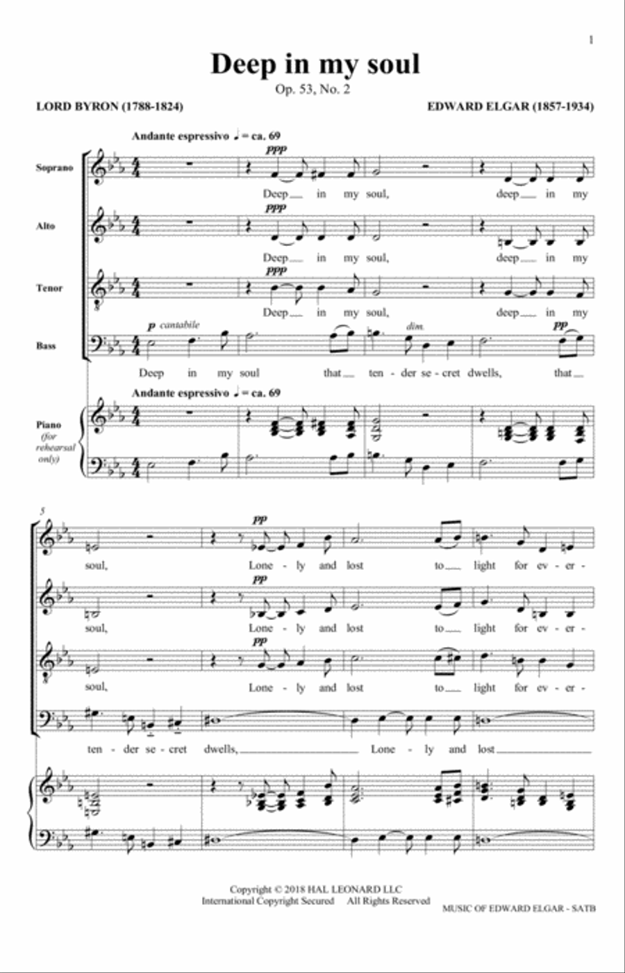 Deep In My Soul (arr. Philip Lawson) 4-Part scores gallery preview page 1