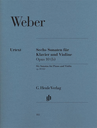 Book cover for 6 Sonatas for Piano and Violin Op. 10 (b)