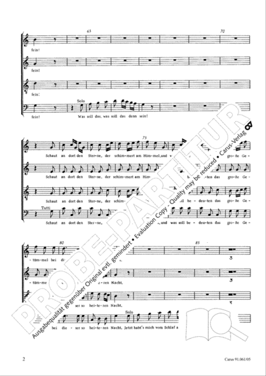 Seid frohlich, ihr Schafer 4-Part scores gallery preview page 3