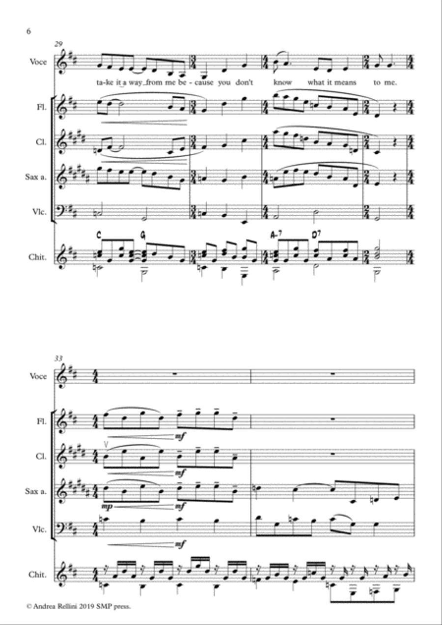 Love Of My Life Love Of My Life Small Ensemble scores gallery preview page 6