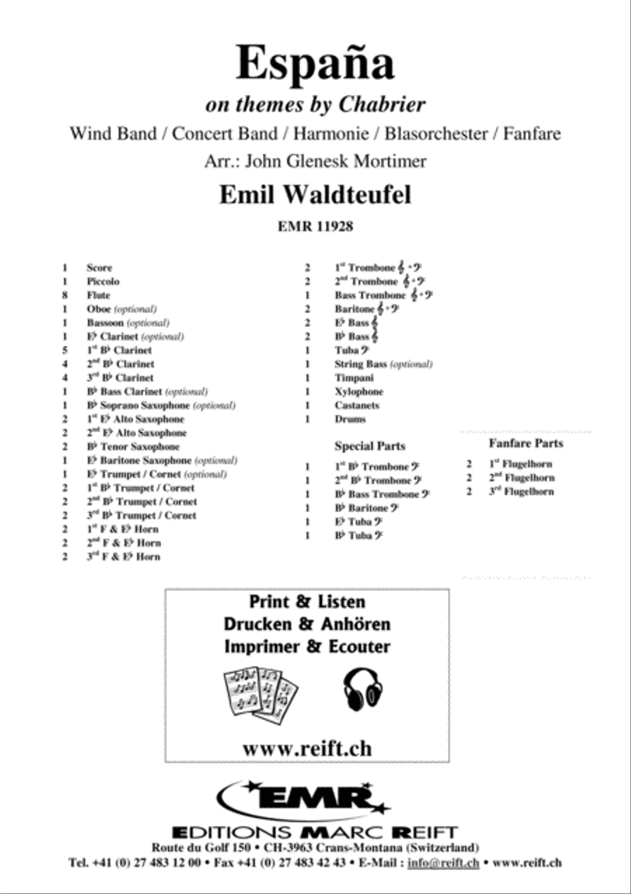 Espana Concert Band scores gallery preview page 2