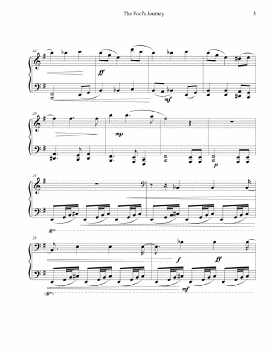 The Fool's Journey Piano Solo scores gallery preview page 3