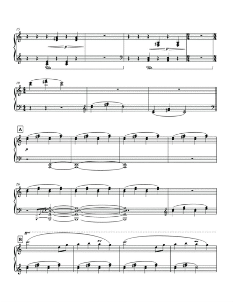 Snowy (Undertale Piano Collections) Piano Solo scores gallery preview page 3