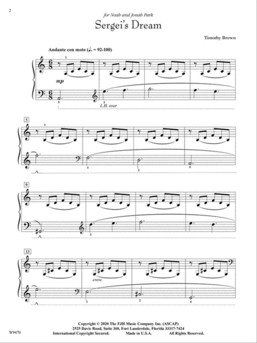 Sergei's Dream Piano Solo scores gallery preview page 2