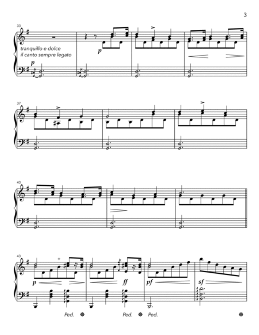 Mazurka in G Minor, op. 6 no. 3 Piano Solo scores gallery preview page 4