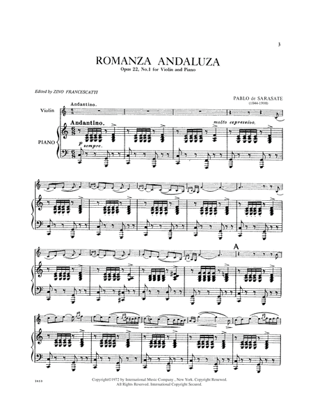 Romanza Andaluza, Op. 22 No. 1