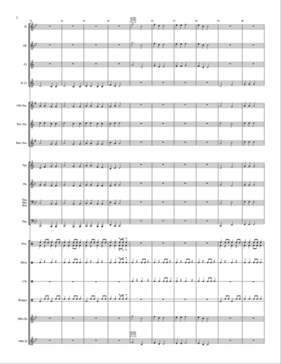 Amazon Explorers - for beginning band Concert Band scores gallery preview page 5