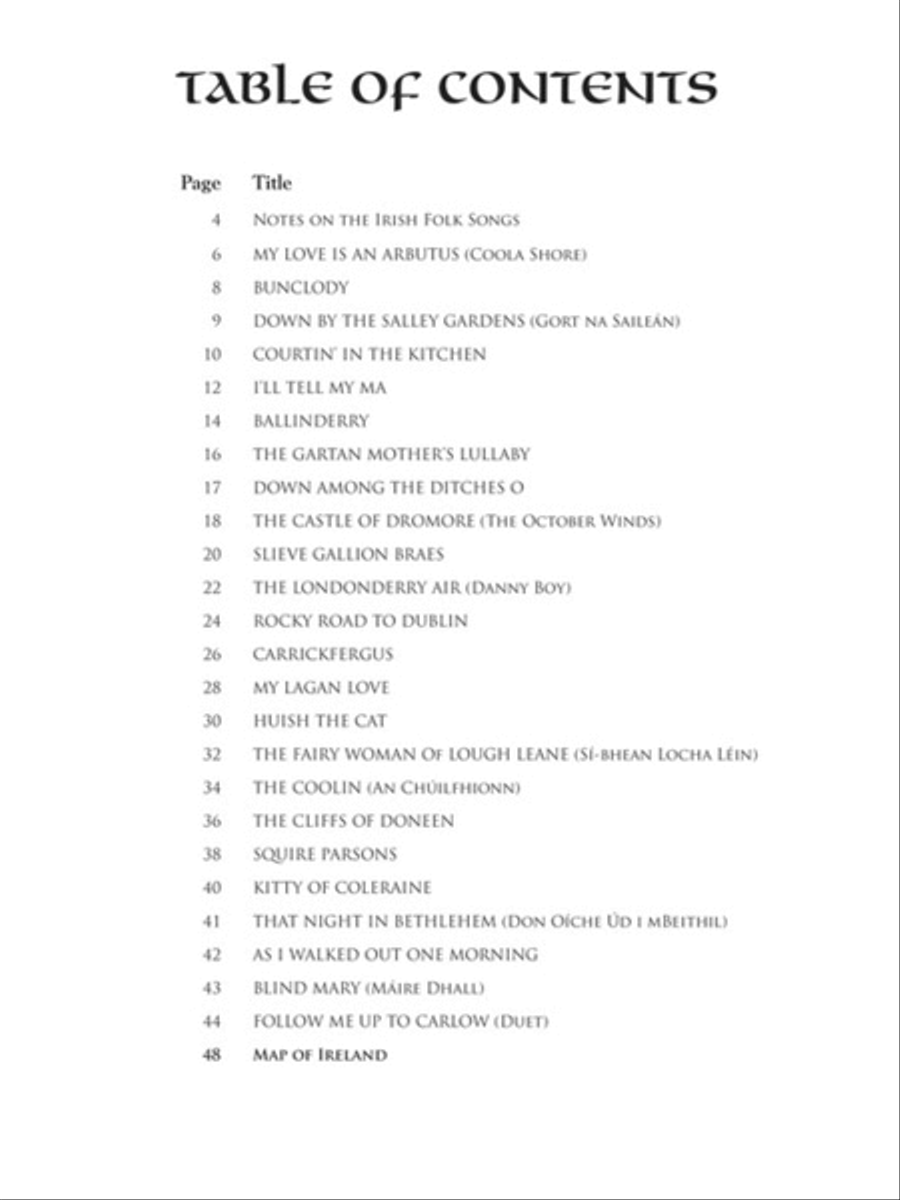 Irish Folk Songs Collection Piano Method scores gallery preview page 2