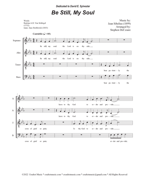 Be Still, My Soul (SATB) image number null