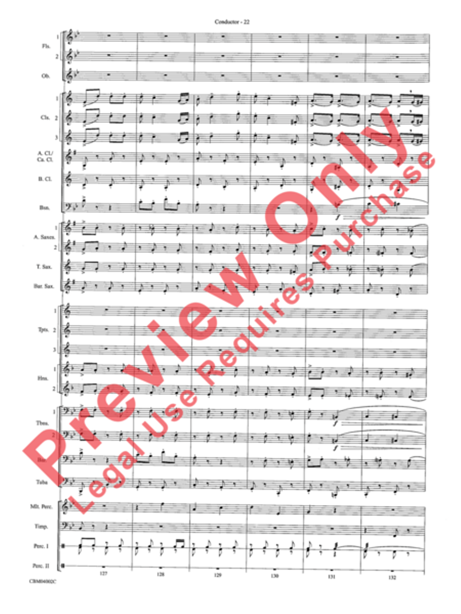 The Dam Busters Concert March Concert Band scores gallery preview page 25