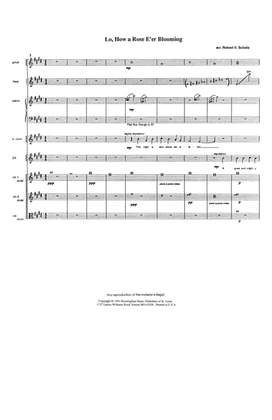 Lo, How a Rose E'er Blooming (Downloadable Full Score)