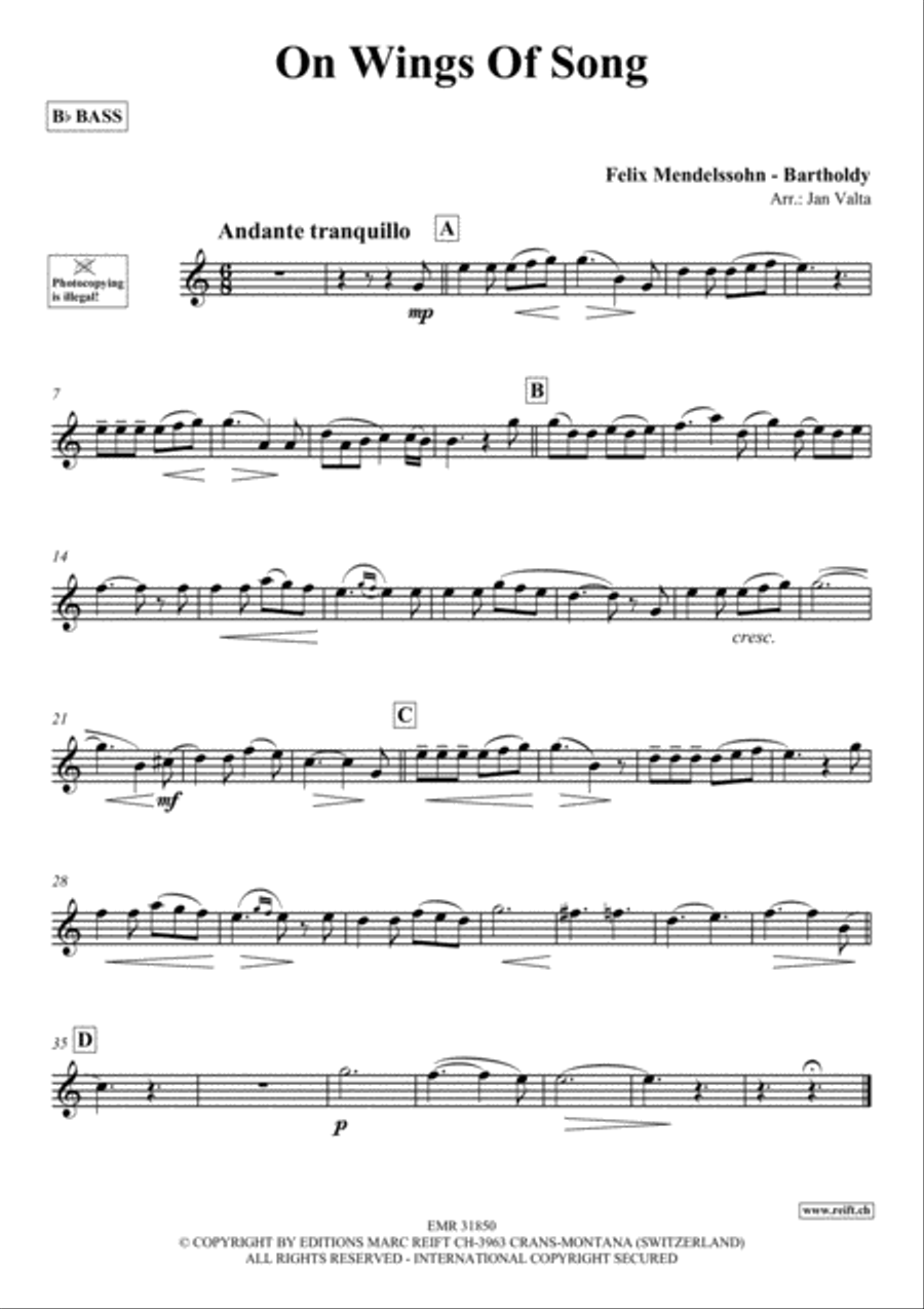 On Wings Of Song Piano Accompaniment scores gallery preview page 2