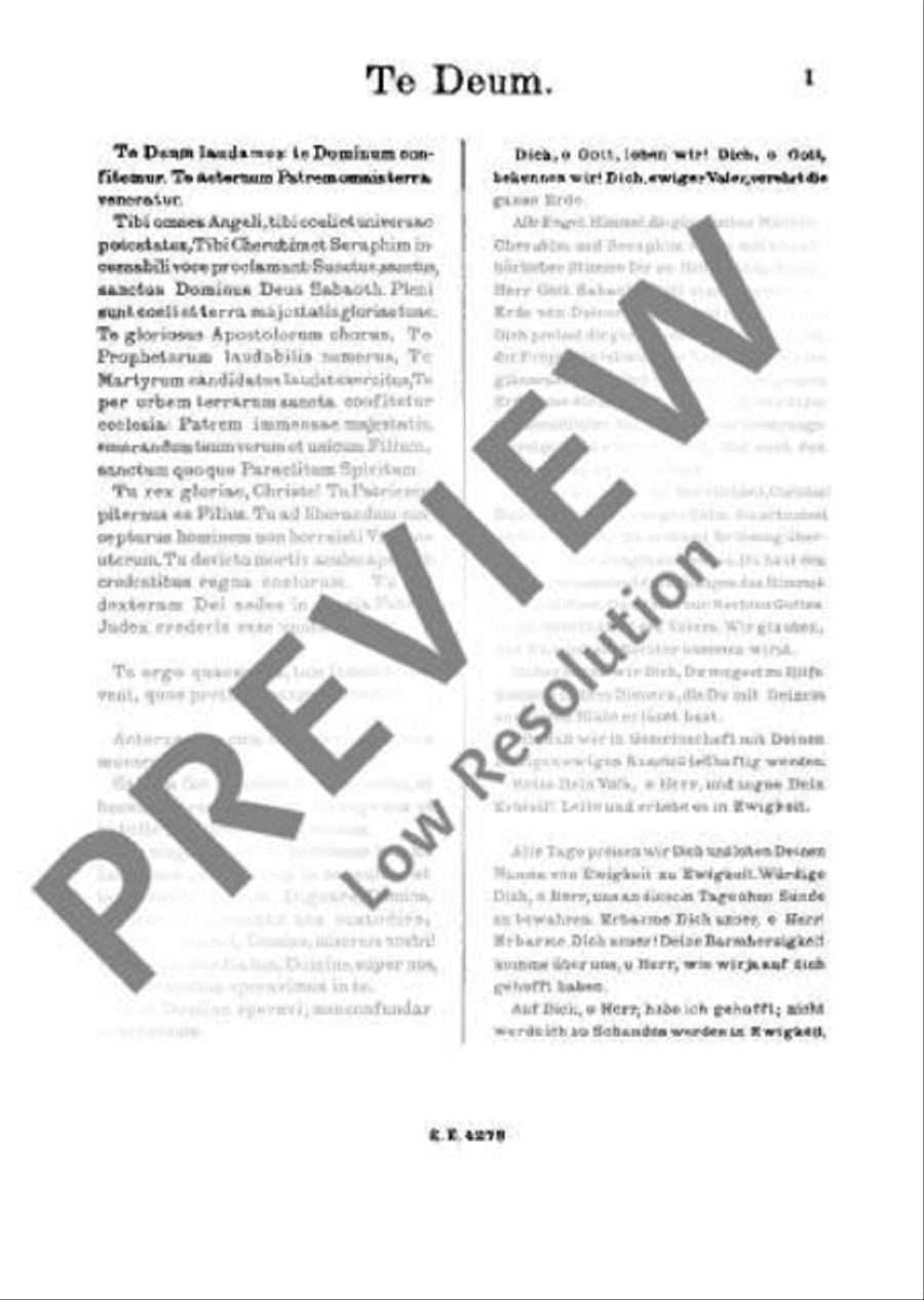 Te Deum Te Deum Choir scores gallery preview page 6