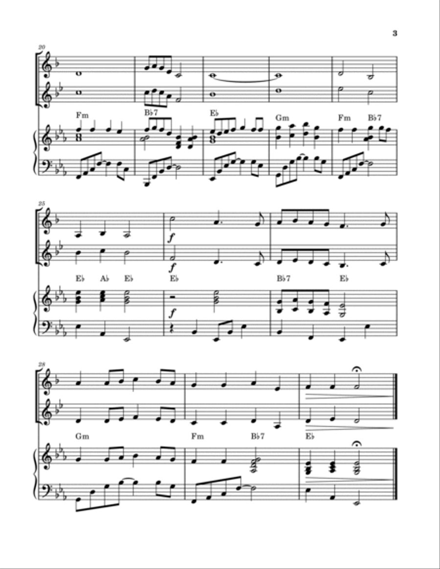 Simple Gifts Brass Duet scores gallery preview page 3