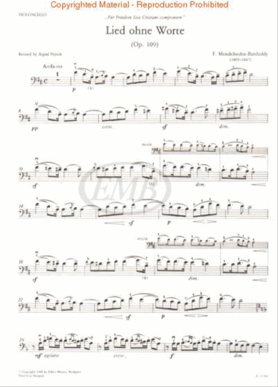 Lied Ohne Worte, Op. 109 Piano Accompaniment scores gallery preview page 3