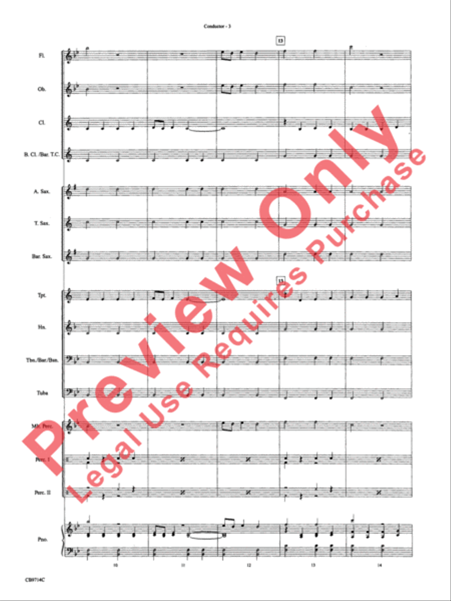 The Little Drummer Boy Concert Band scores gallery preview page 6