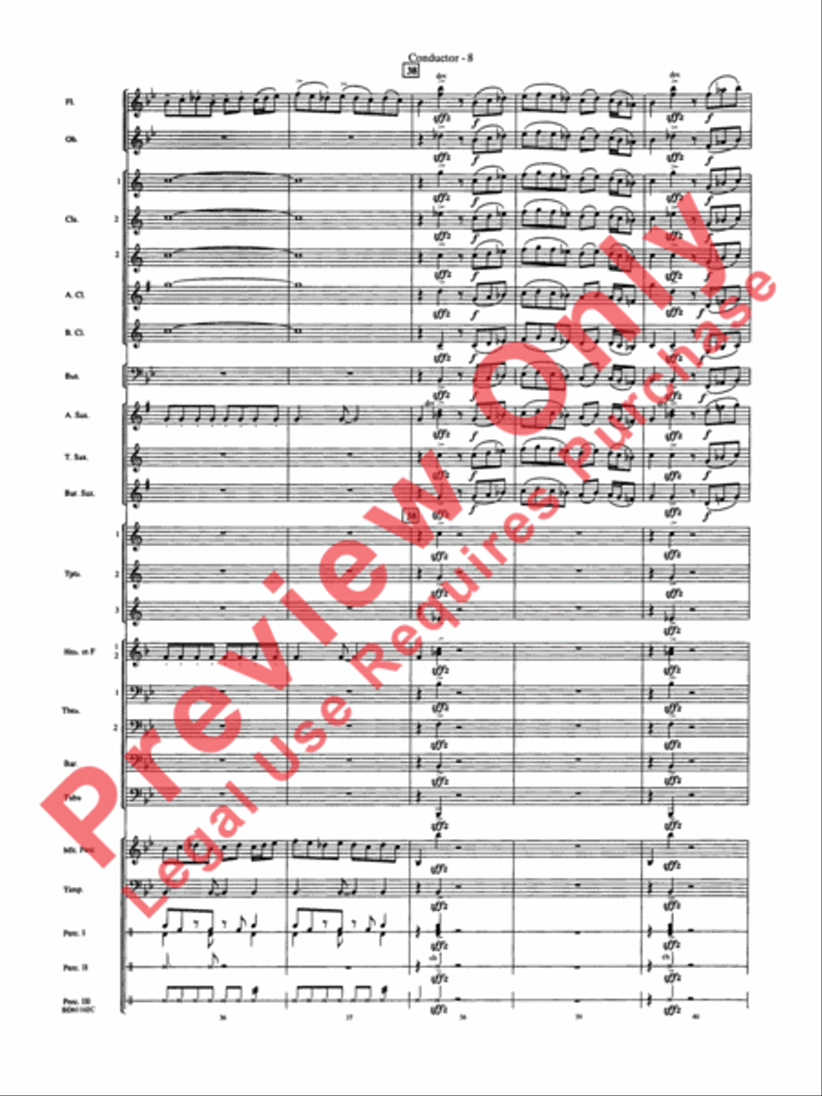 Into the Storm Concert Band scores gallery preview page 11