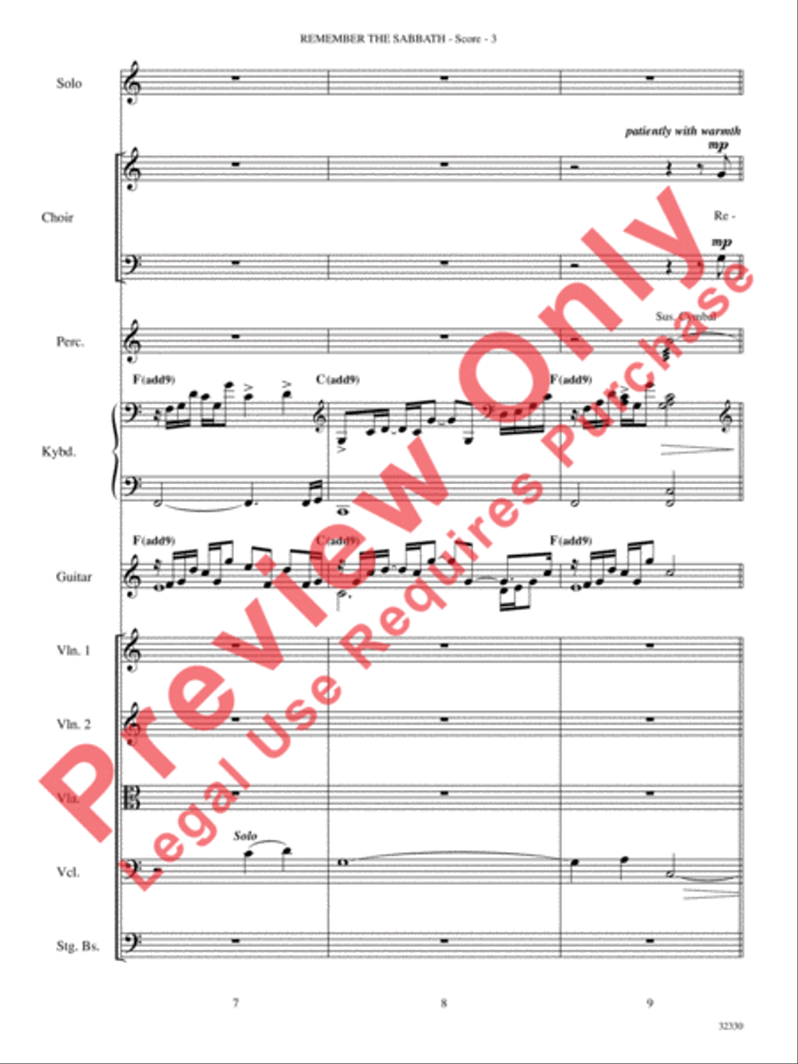 Remember the Sabbath Remember the Sabbath Choir scores gallery preview page 4