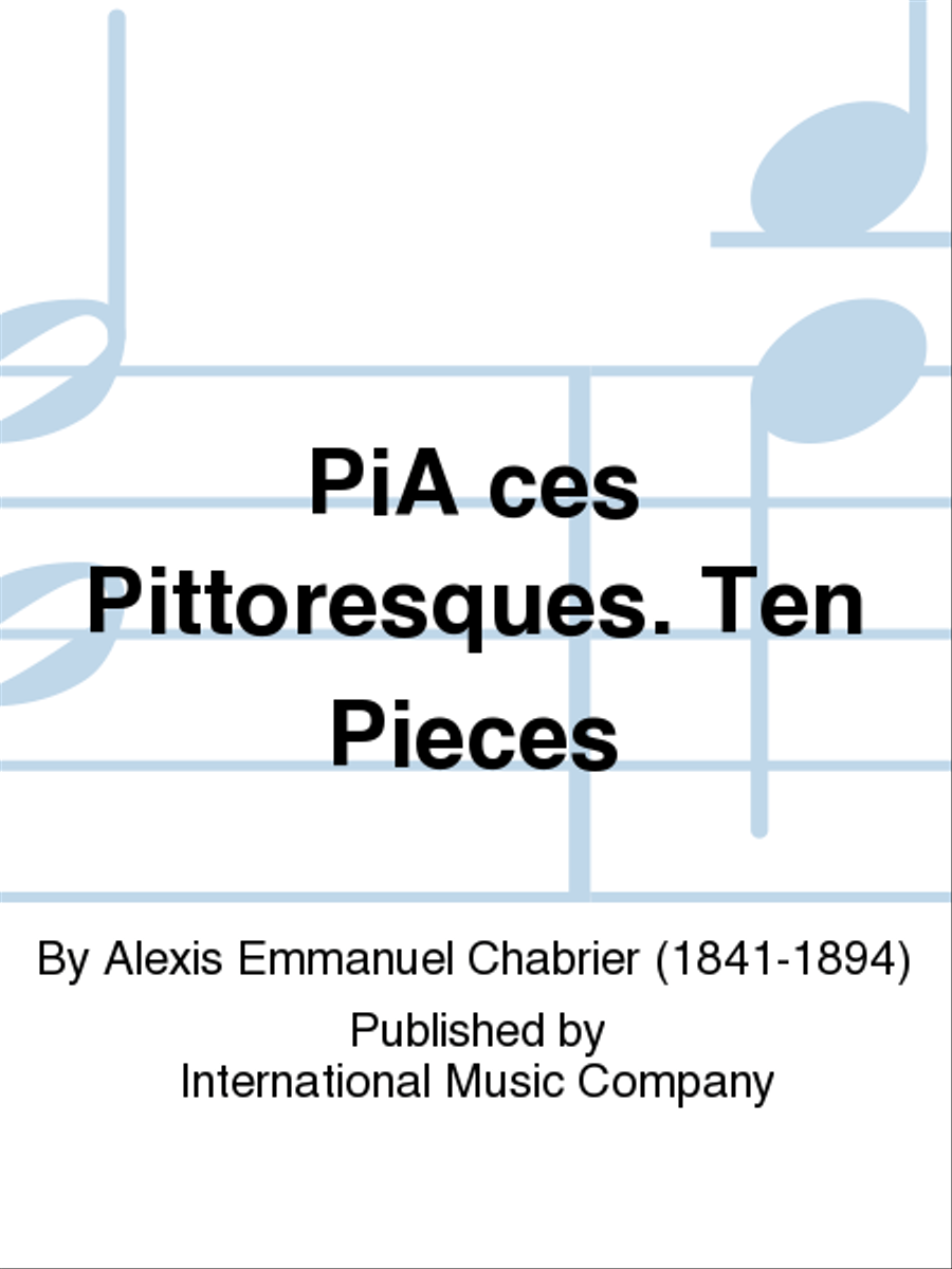 Pieces Pittoresques. Ten Pieces Piano Solo scores gallery preview page 1