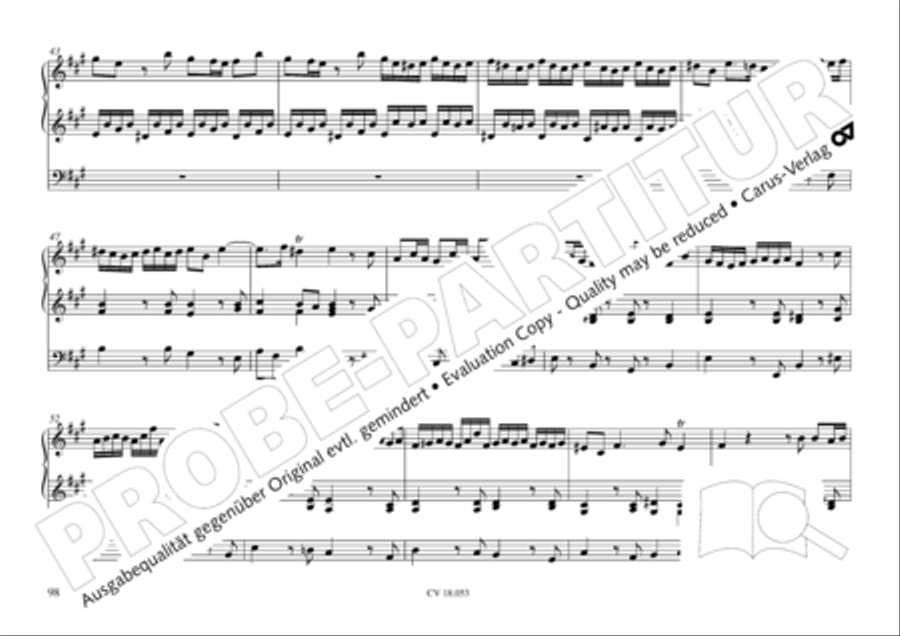 Das Husumer Orgelbuch von 1758 Organ Solo scores gallery preview page 99