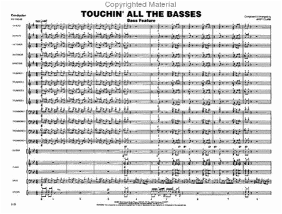 Touchin' All The Basses Jazz Ensemble scores gallery preview page 2