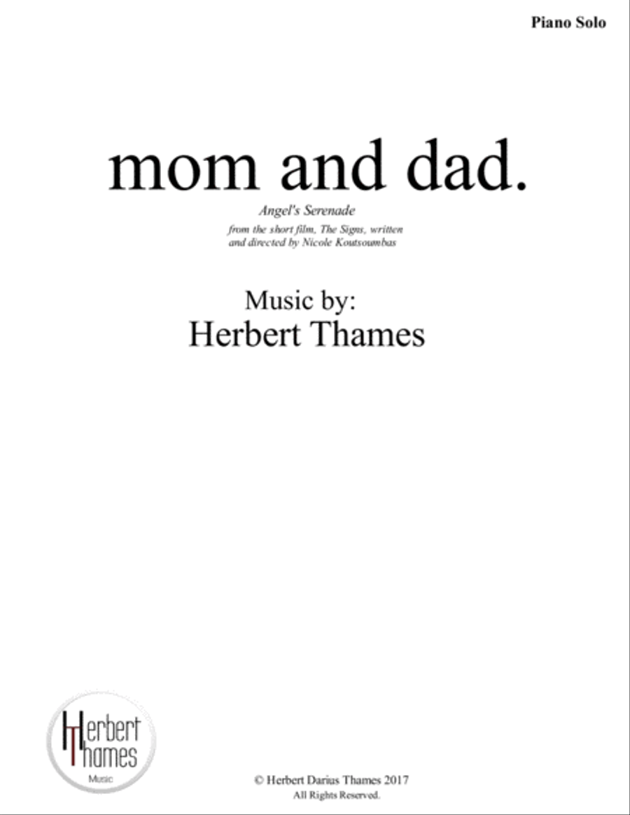 mom and dad. Piano Solo scores gallery preview page 1