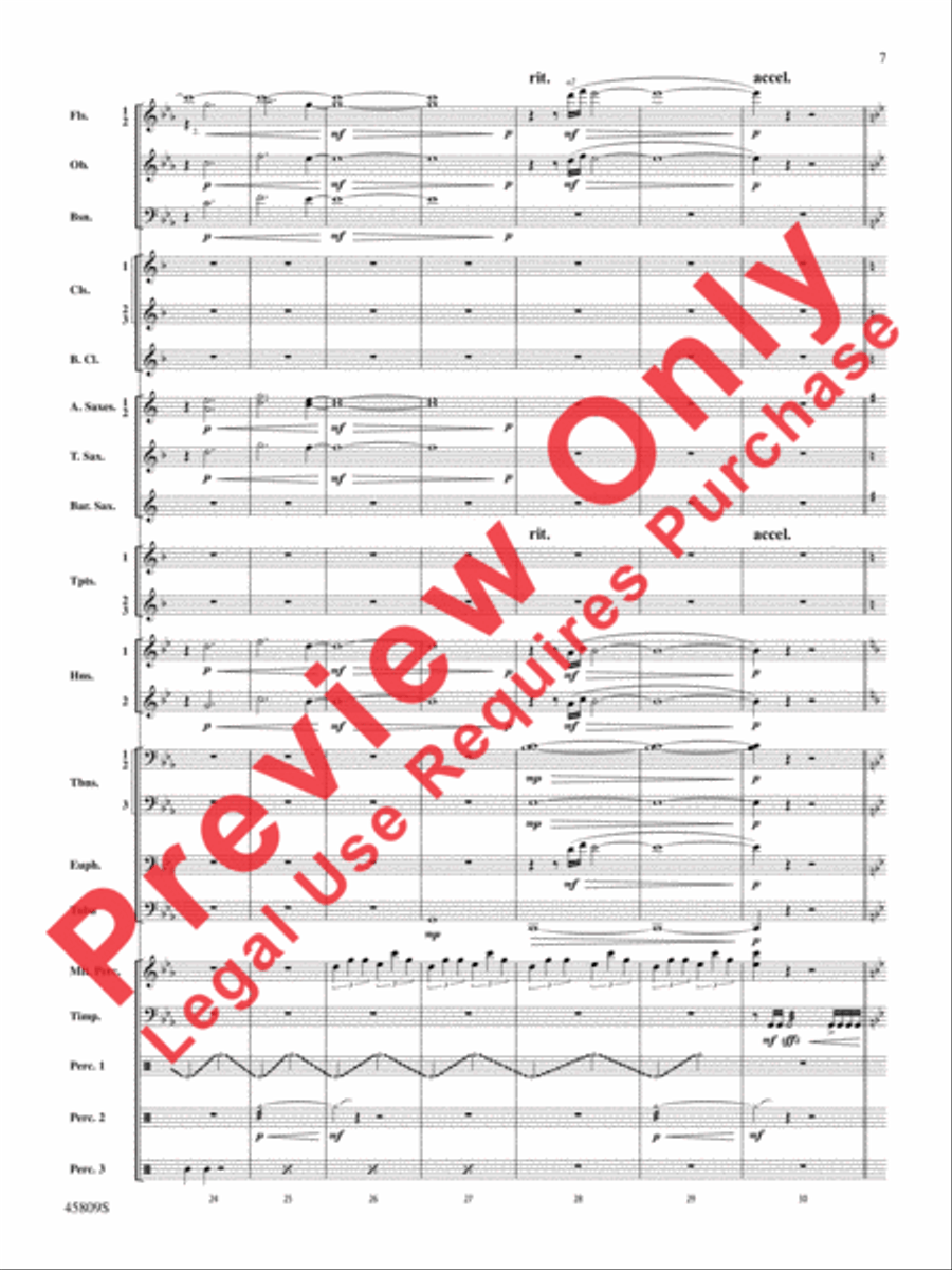 At the Movies with James Horner Concert Band scores gallery preview page 8