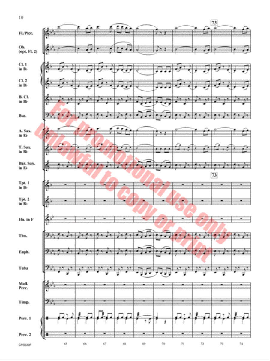Bay Shore Park Concert Band scores gallery preview page 11