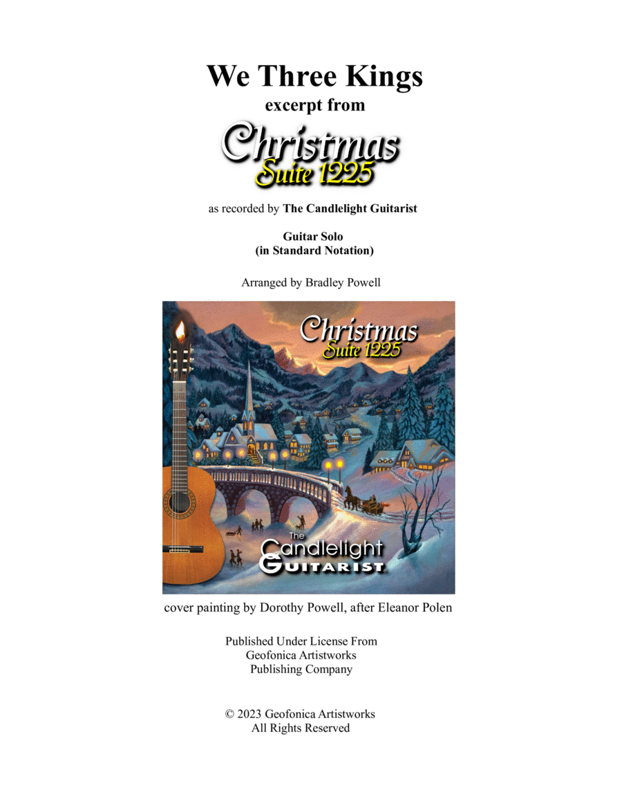 We Three Kings Acoustic Guitar scores gallery preview page 1