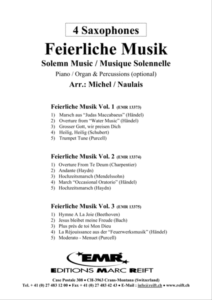 Feierliche Musik Volume 2 Saxophone Ensemble scores gallery preview page 8
