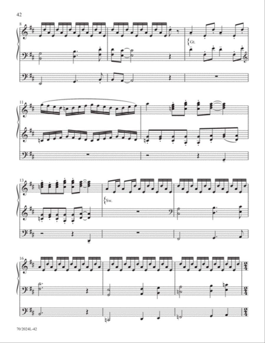 The Sacred Organ Library, Vol. 1 Organ Solo scores gallery preview page 20