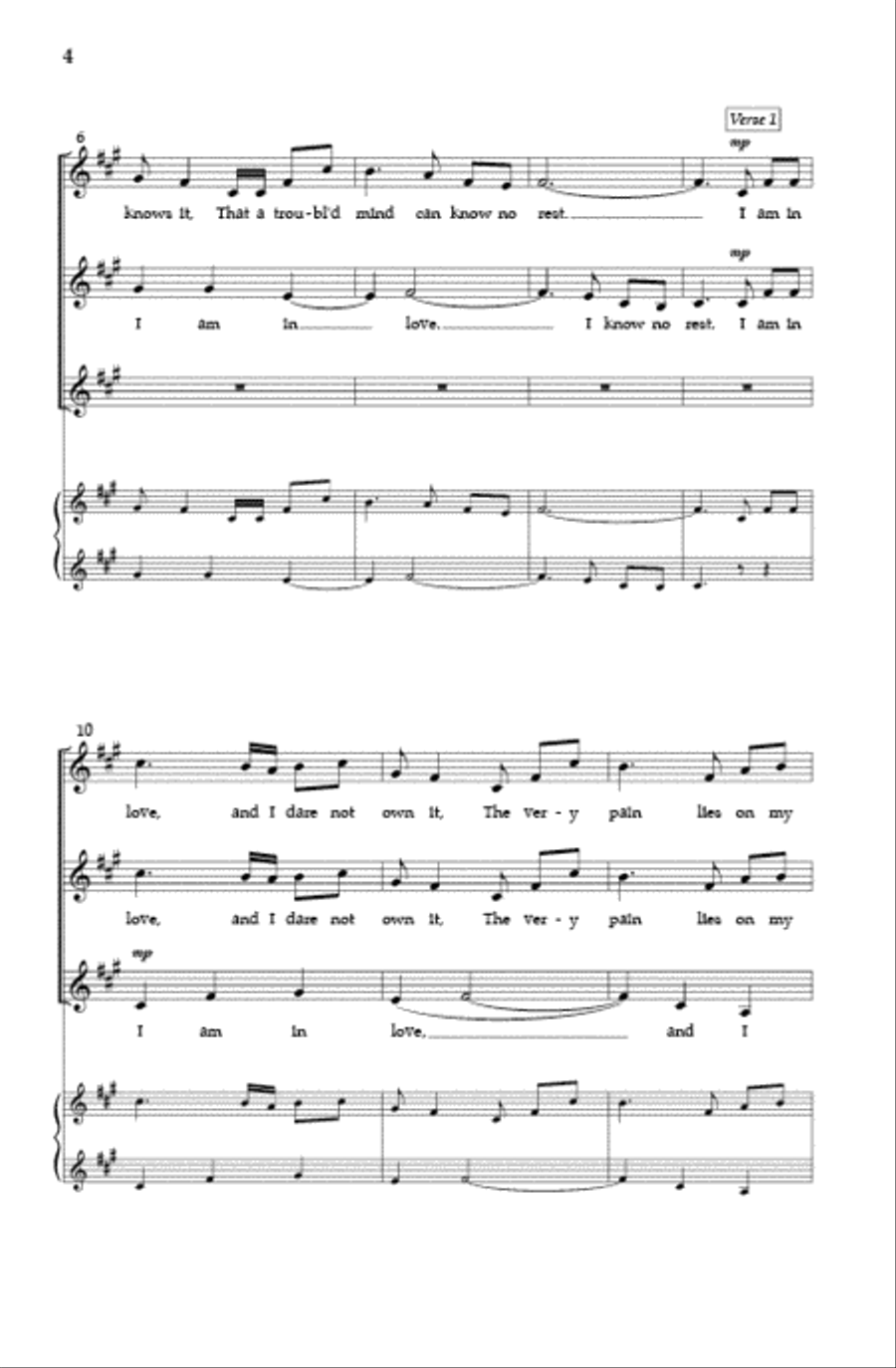 I Am In Love SSA scores gallery preview page 3