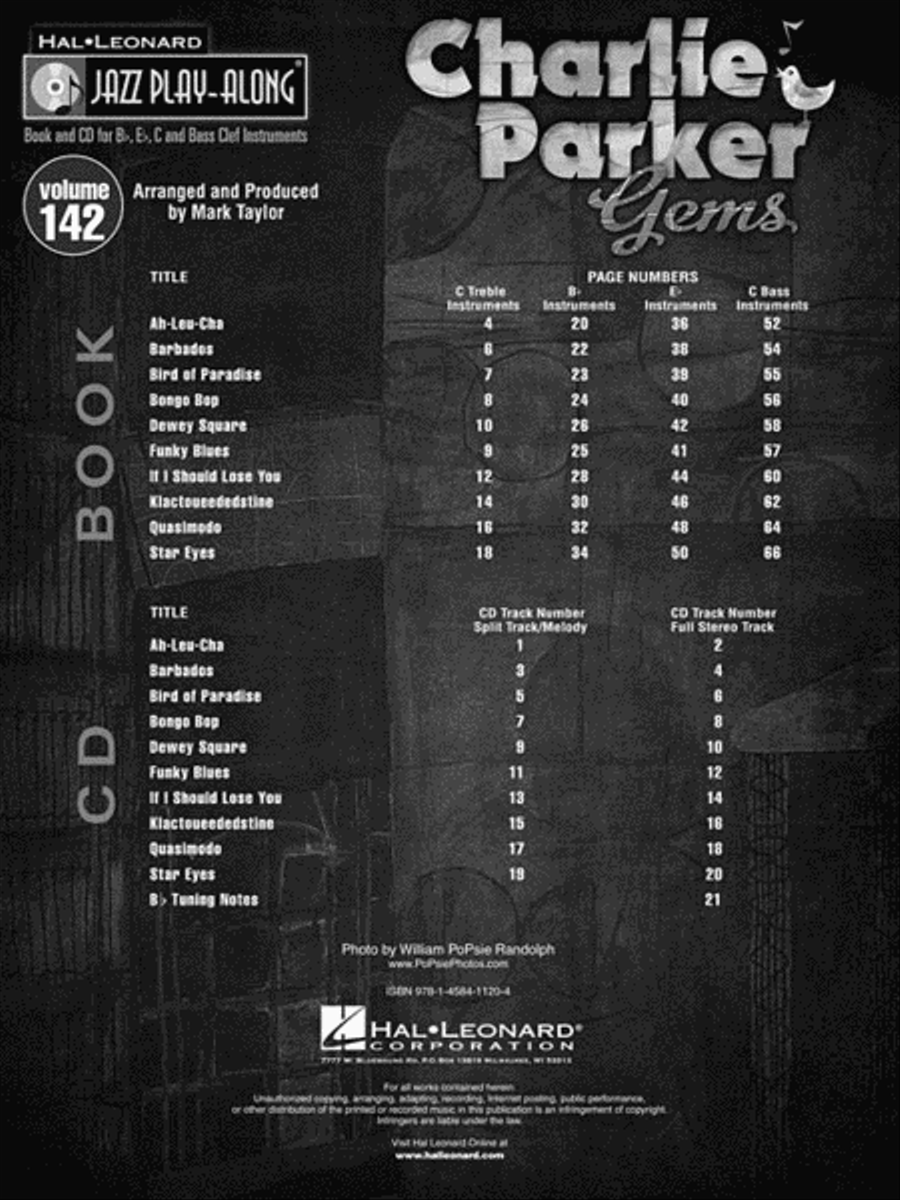 Charlie Parker Gems C Instrument scores gallery preview page 3