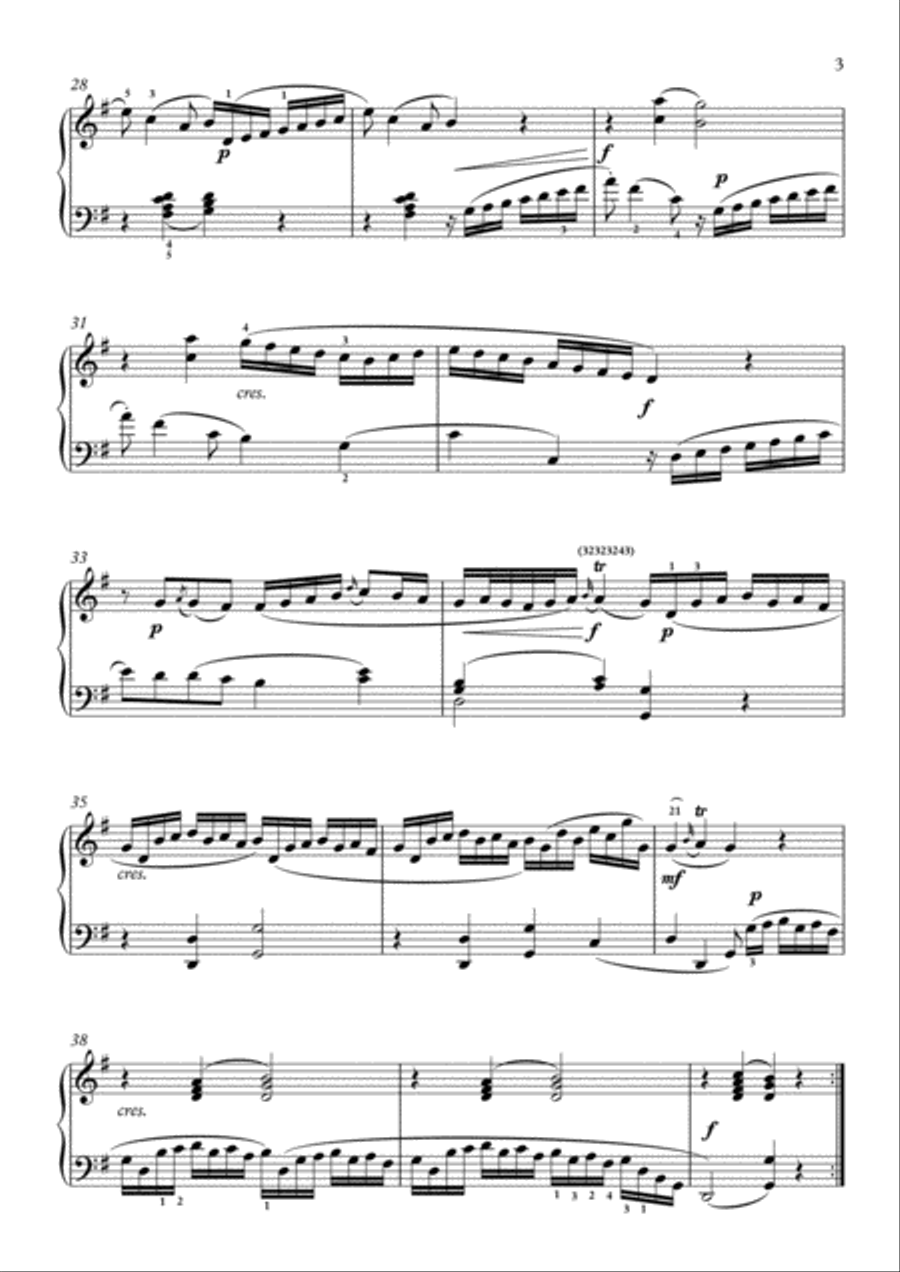 Scarlatti-Sonata in e-minor L.321 K.263(piano) Piano Solo scores gallery preview page 4