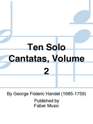 Book cover for Ten Solo Cantatas, Volume 2