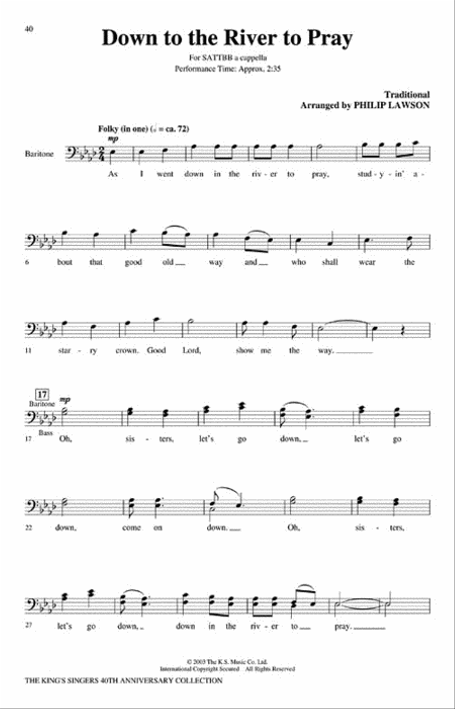 The King's Singers 40th Anniversary Collection Divisi scores gallery preview page 4