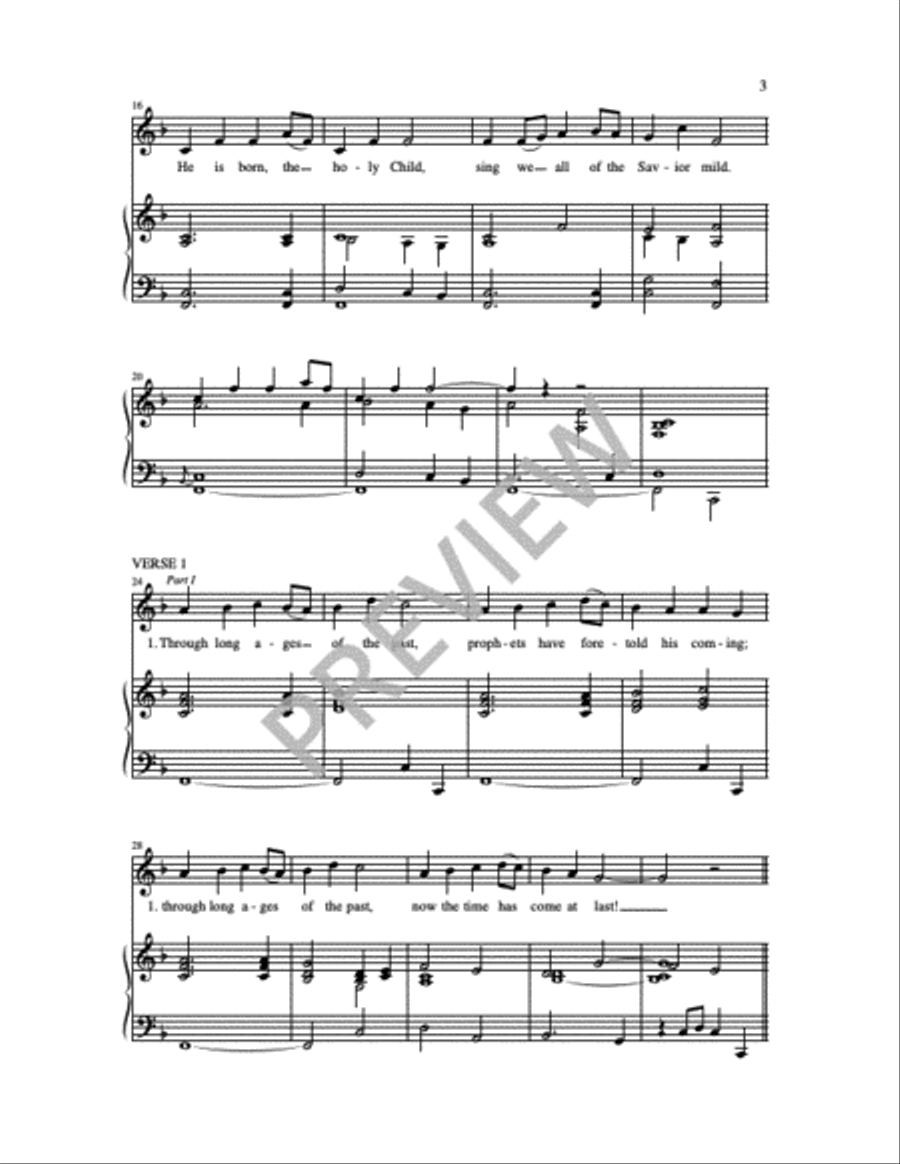 He is Born 2-Part scores gallery preview page 11