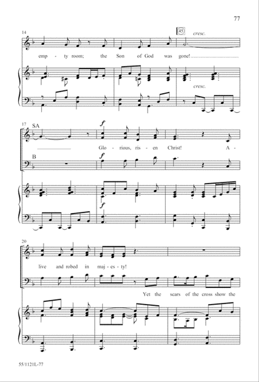 Touched by the Christ Touched by the Christ 3-Part scores gallery preview page 78