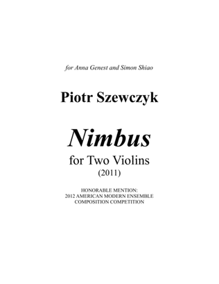 Book cover for Nimbus for Two Violins
