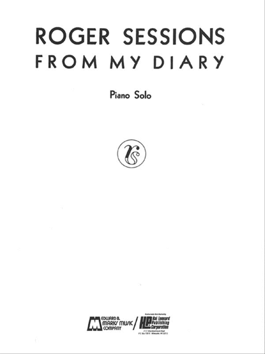 From My Diary Piano Solo scores gallery preview page 1