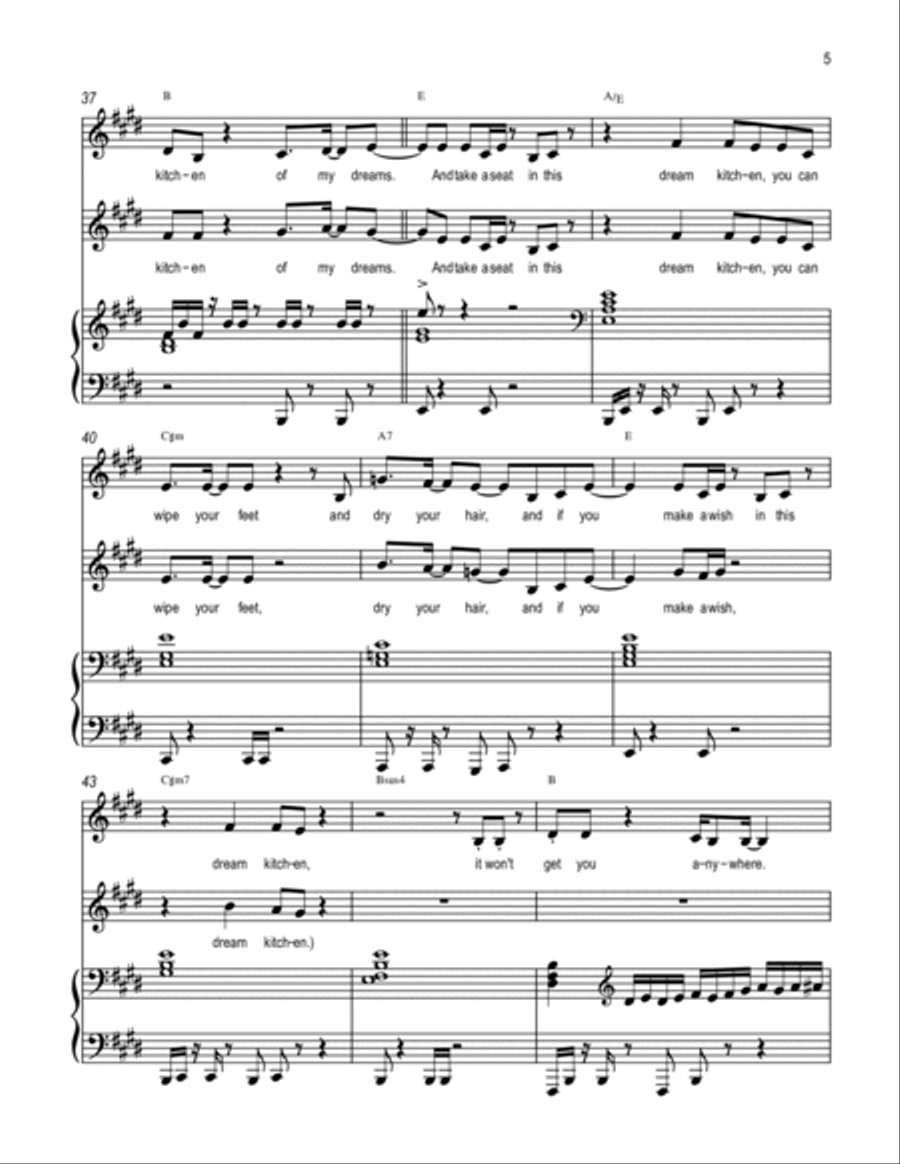 Dream Kitchen Dream Kitchen Voice scores gallery preview page 5
