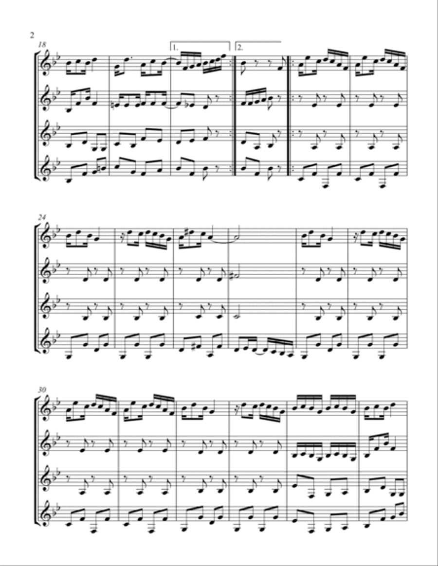 Swipesy Swipesy Woodwind Quartet scores gallery preview page 2