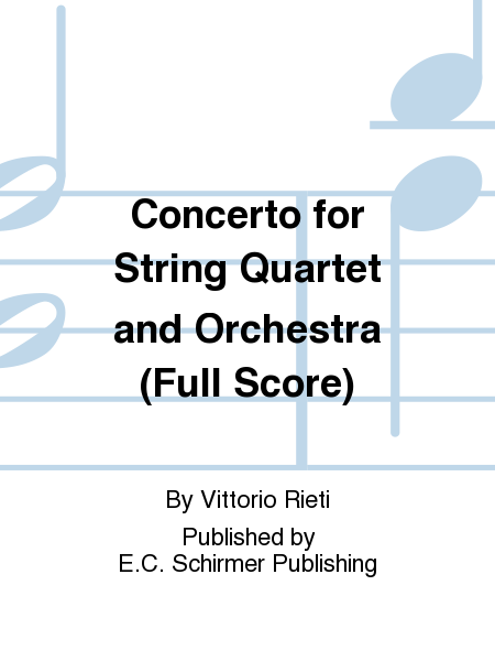 Concerto for String Quartet and Orchestra (Additional Full Score)